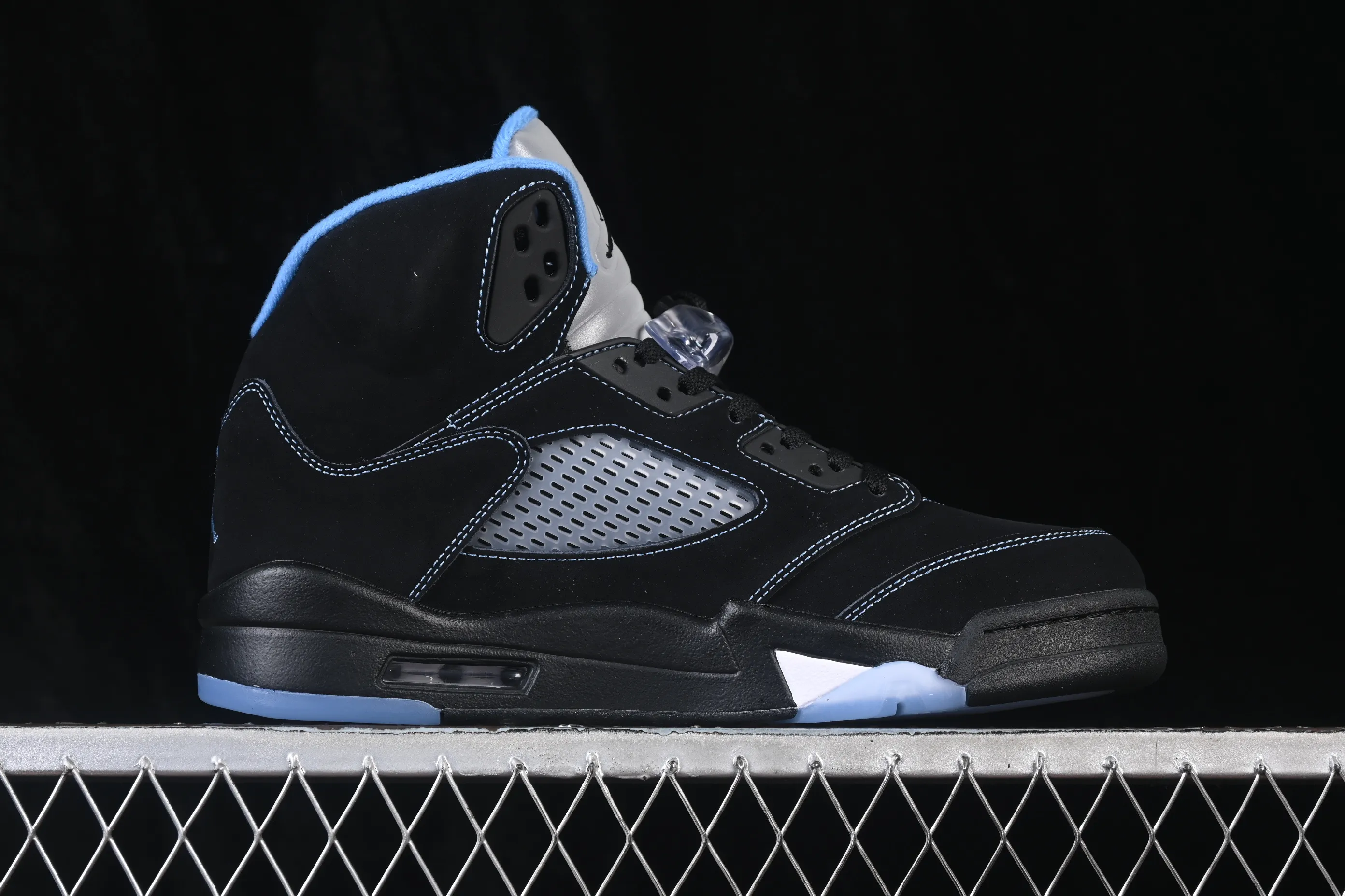 All categories Air Jordan Jordan series basketball shoes Air Jordan 5 TG version Air Jordan 5 Retro "Black University Blue" AJ5 Joe 5 University Blue DD0587-008